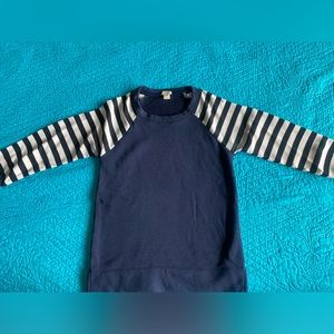 Navy Blue J-Crew Striped Top